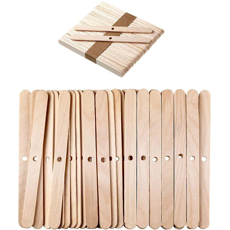 Candle Holder Set - ●50PCS Wooden Candle Wick Holders Candles