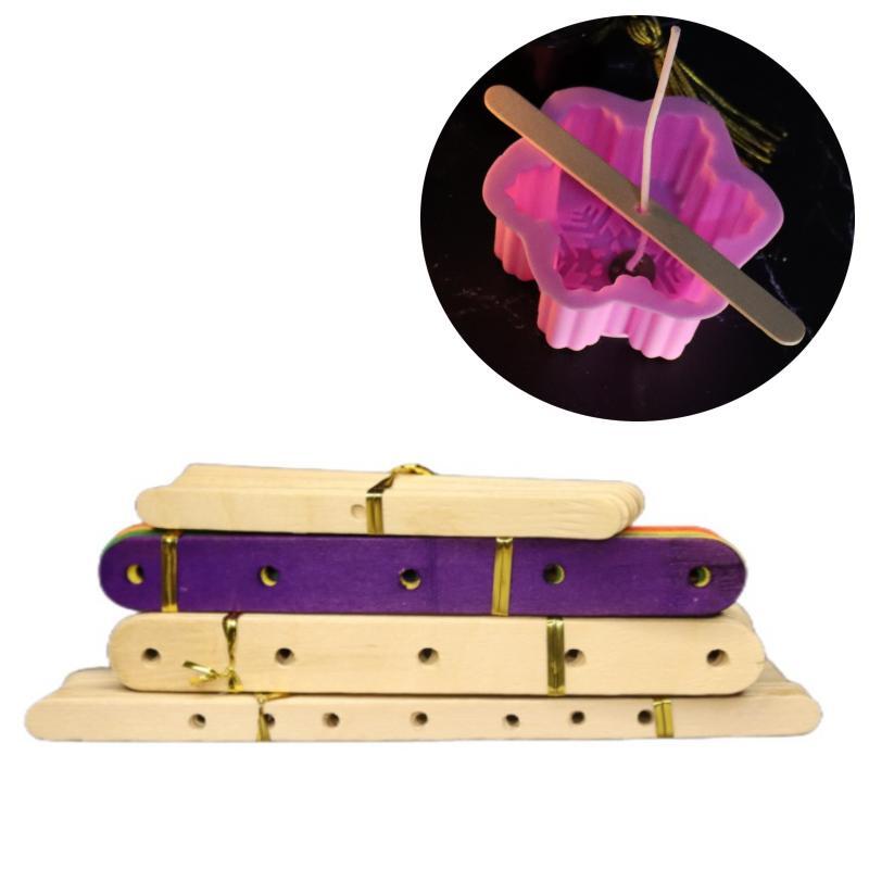 Candle Holder Set - 20pcs Wooden Candle Wick Holders Scented