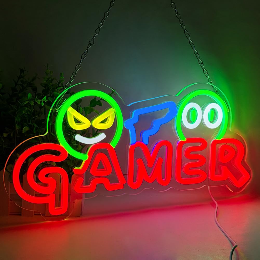 Gamer Neon Sign LED Wall Light - Lighting Christmas Decor ulasan dan harga