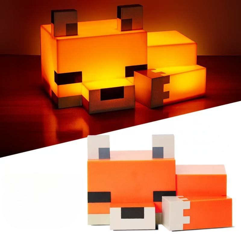 Cute Fox Night Light Hot New G - Lighting Decor Minecraft ulasan dan harga