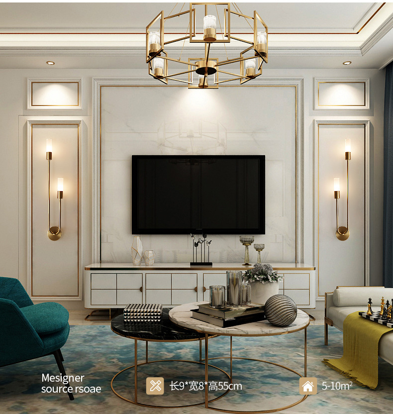 Retro Background Living Room A - Decor Lighting Table Lamps ulasan dan harga