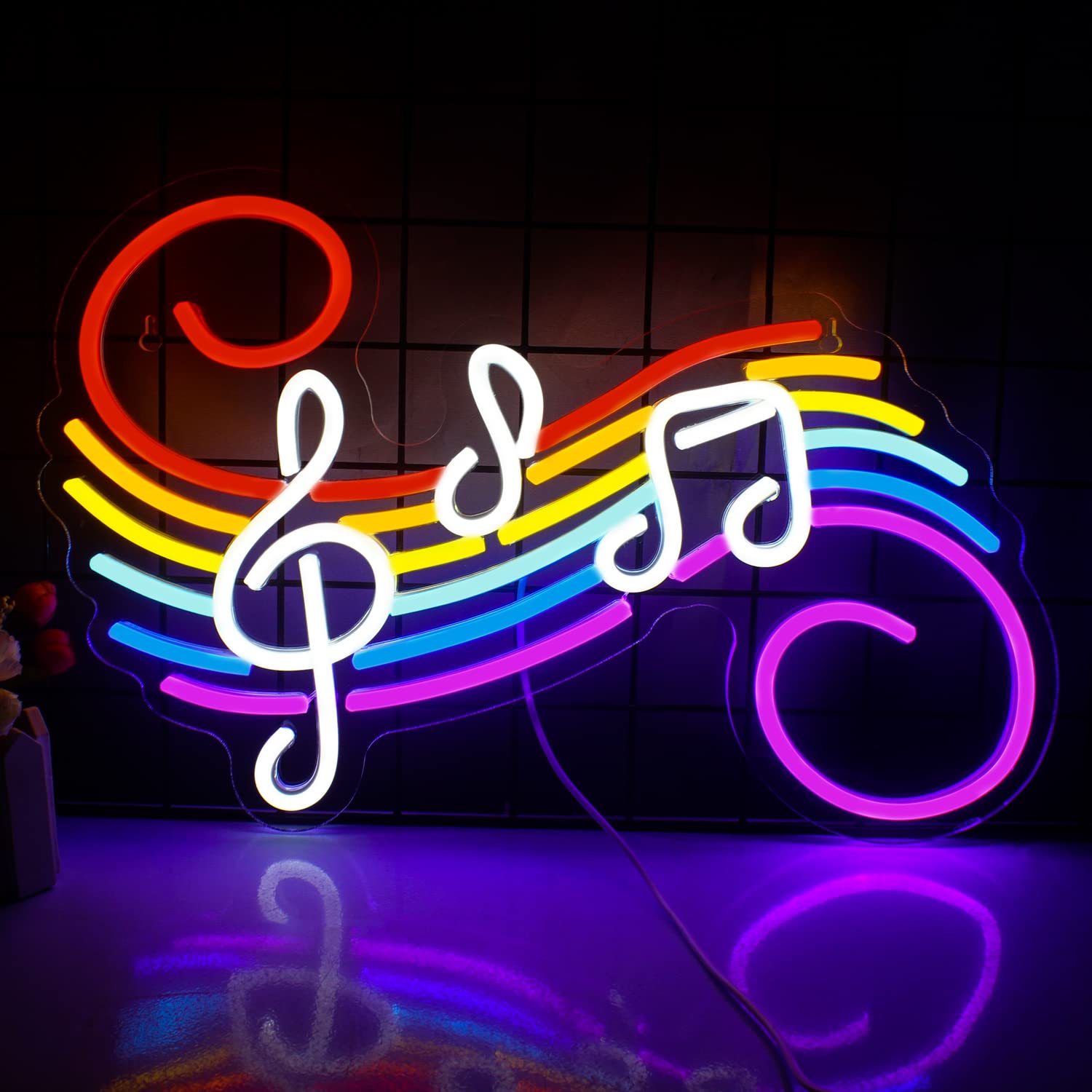 Music Notes Neon Sign Customiz - Lighting Christmas Decor ulasan dan harga