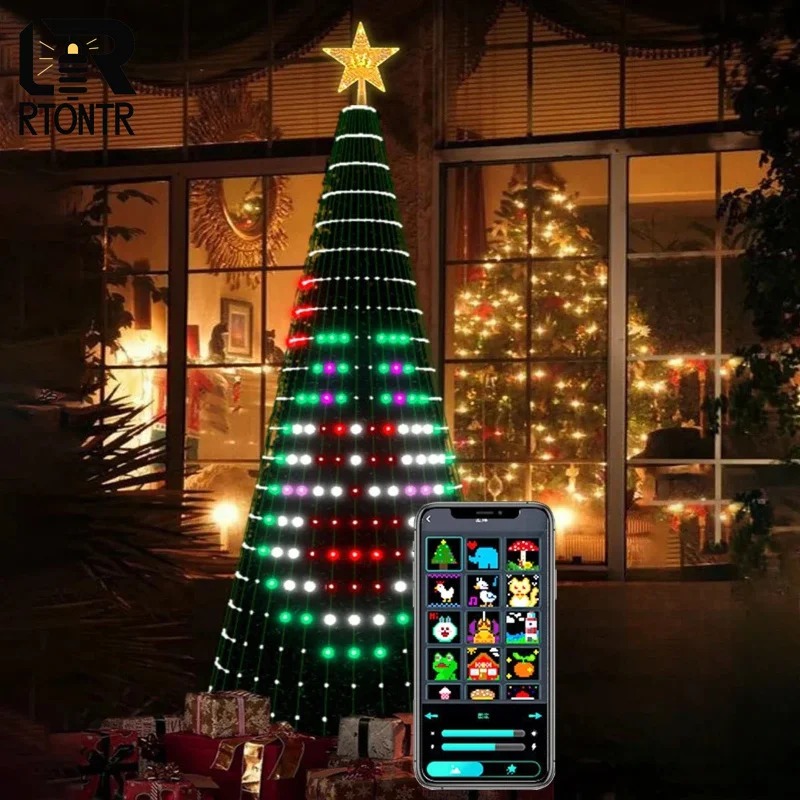 Smart RGB Christmas Tree Toppe - Lighting Christmas Decor ulasan dan harga