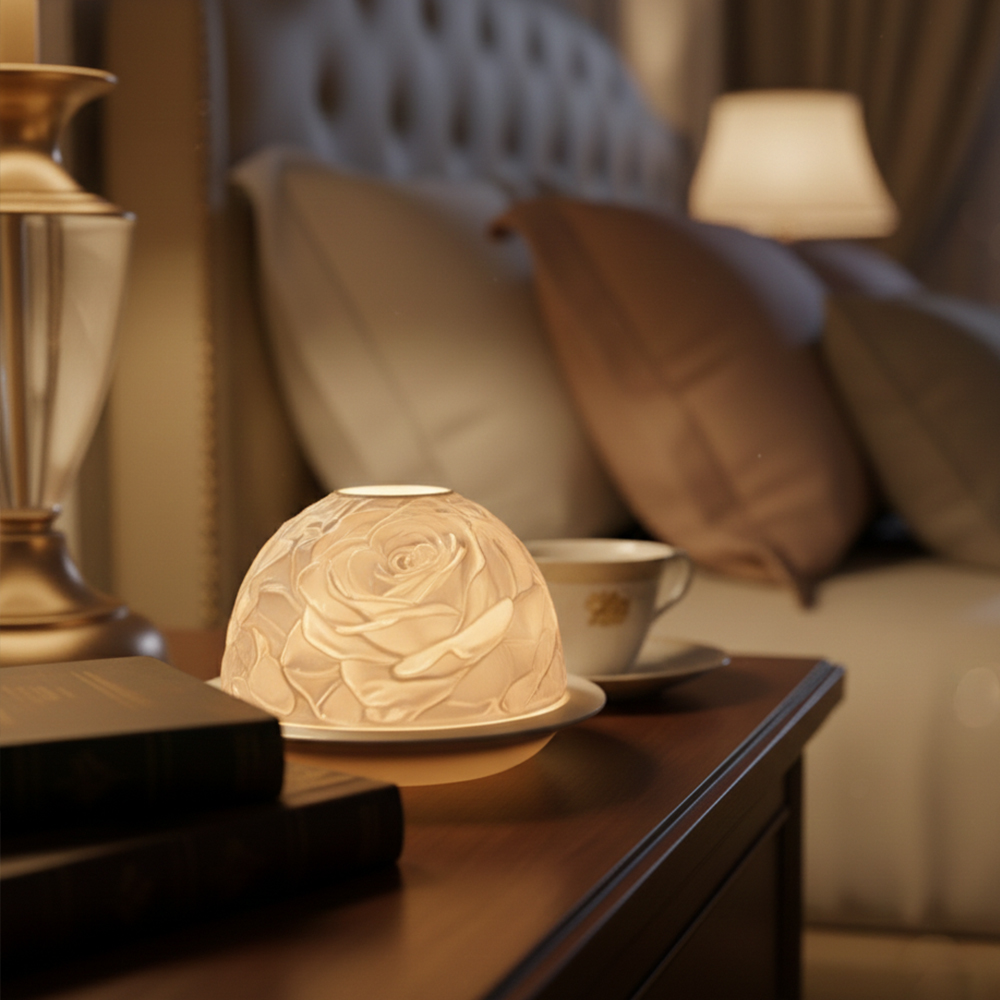 Elegant Rose Porcelain Candle  - Lighting Decoration Wedding ulasan dan harga