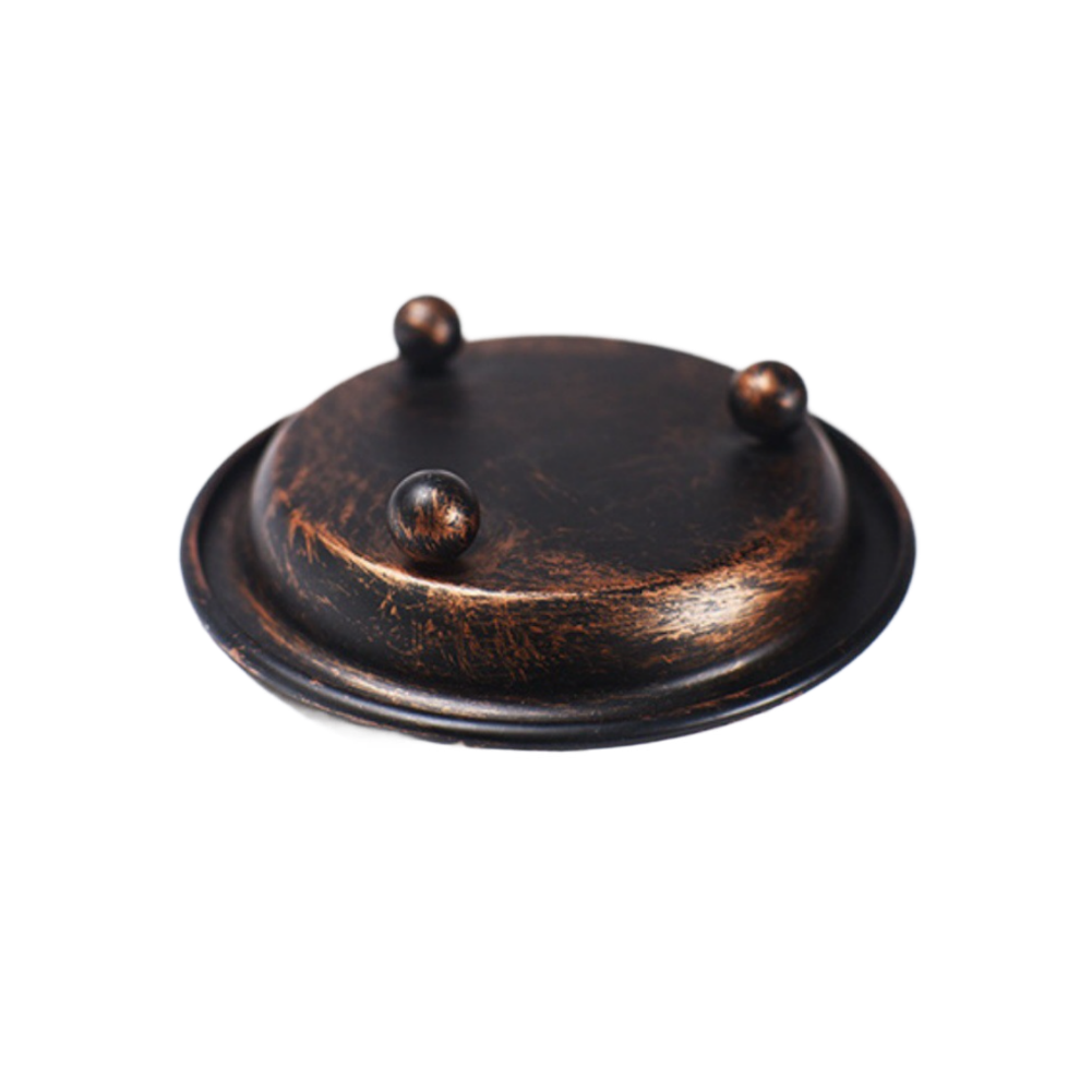 Elegant Black Gold Round Candl - Candle Holder Set ulasan dan harga
