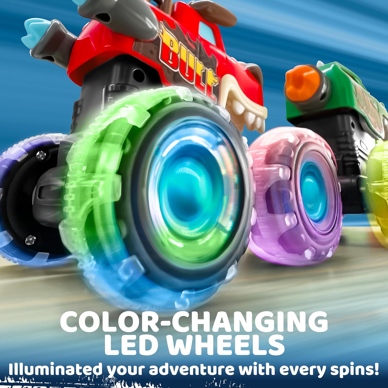 JOYFY 3 Pack Monster Truck Toy - Lighting Christmas Decor ulasan dan harga