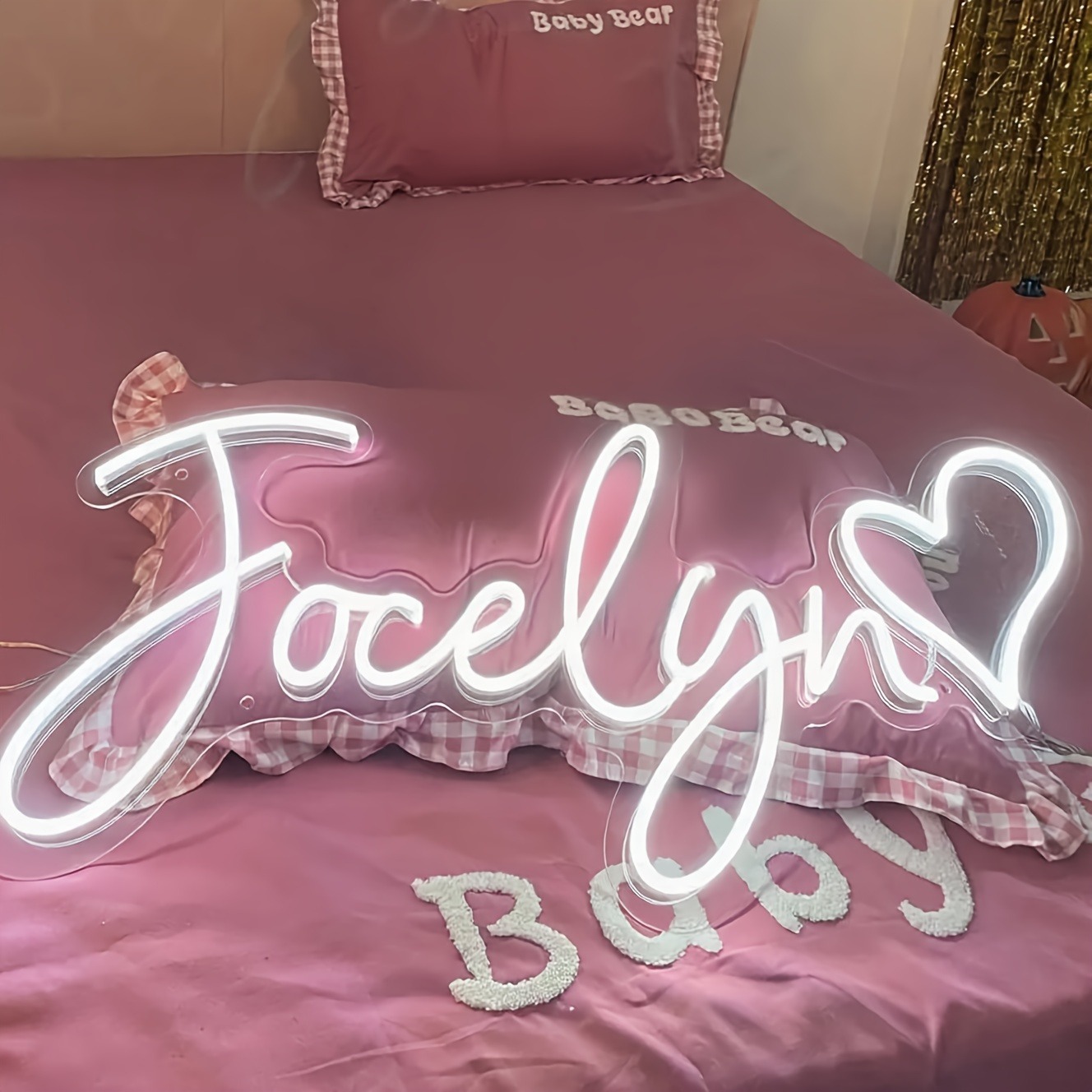 Custom LED Personalized Neon S - Lighting Christmas Decor ulasan dan harga