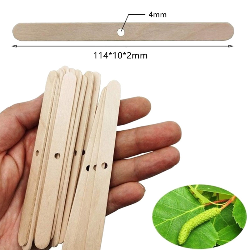 ●50PCS Wooden Candle Wick Hold - Candle Holder Set ulasan dan harga