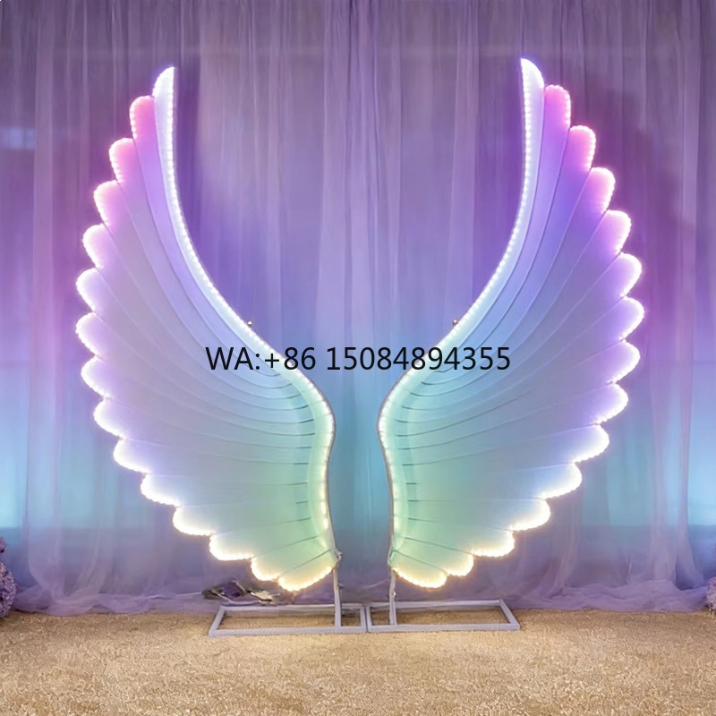Glowing Angel Wings Light Prop - Lighting Decoration Wedding ulasan dan harga