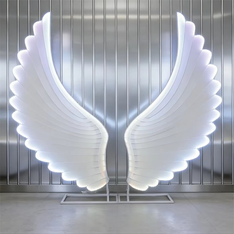 Glowing Angel Wings Light Prop - Lighting Decoration Wedding ulasan dan harga