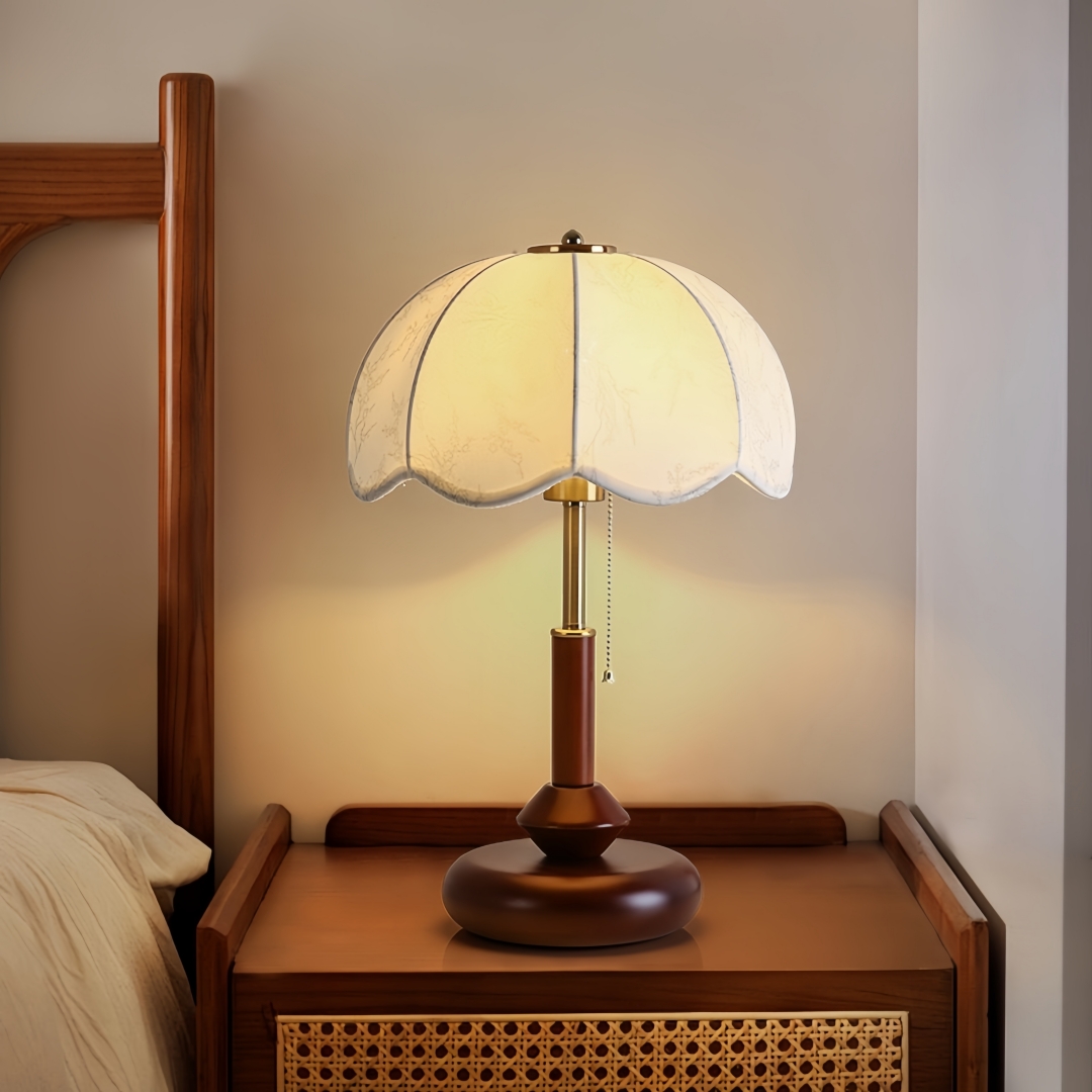 Vintage Scalloped Dome Table L - Decor Lighting Table Lamps ulasan dan harga