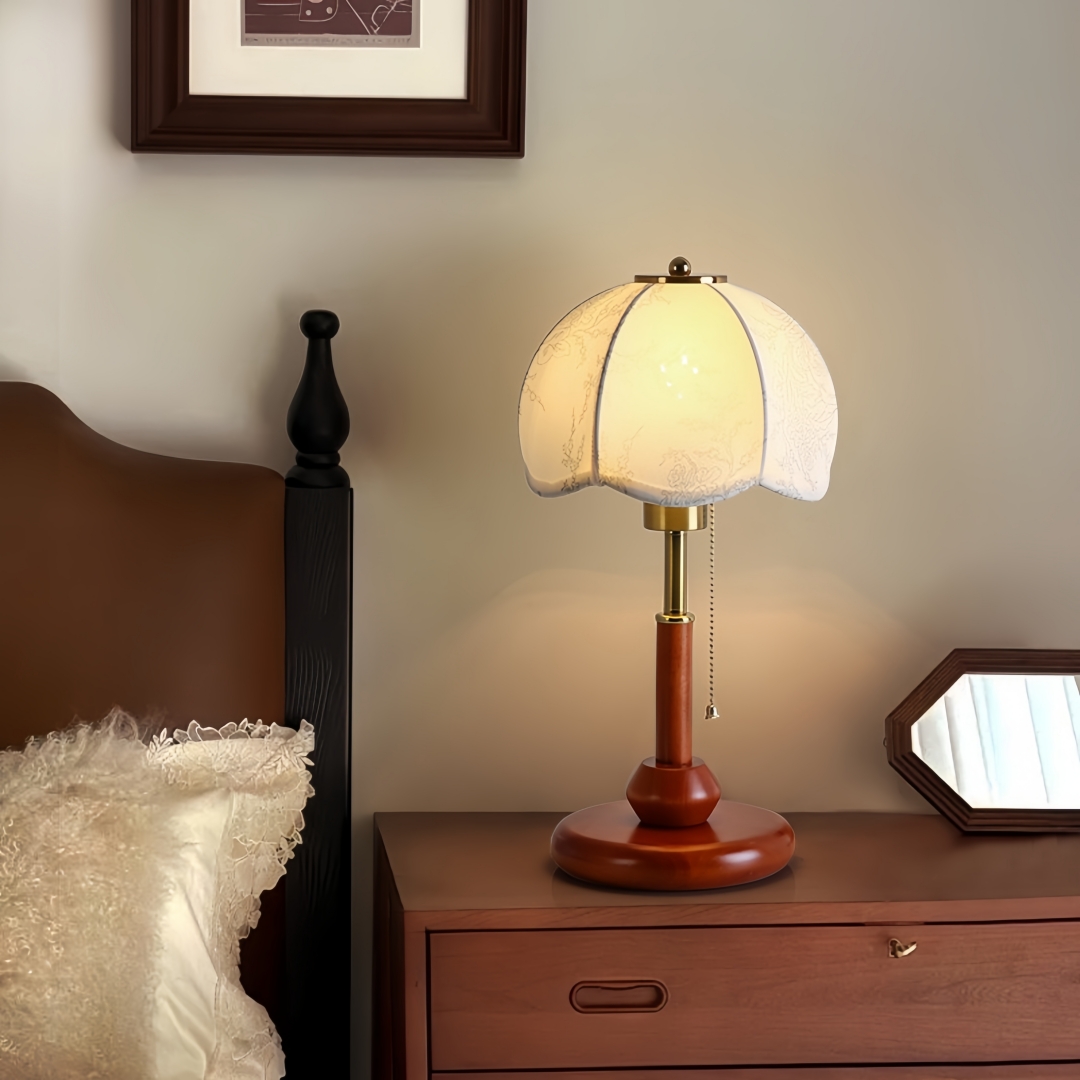Vintage Scalloped Dome Table L - Decor Lighting Table Lamps ulasan dan harga