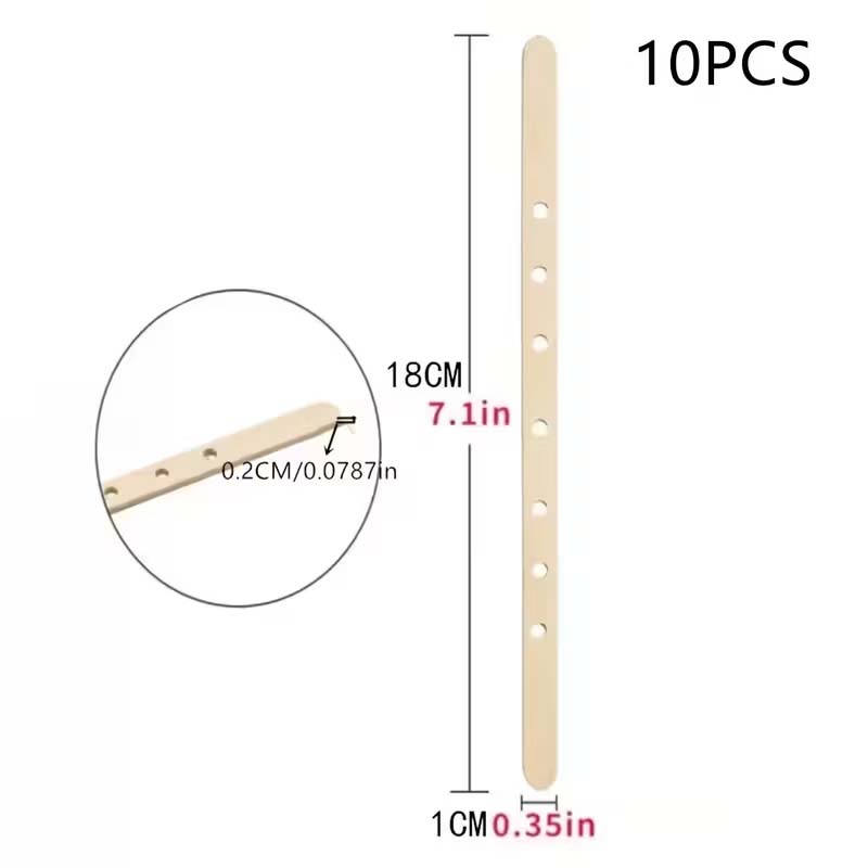 10/20/50pcs Wooden Candle Wick - Candle Holder Set ulasan dan harga