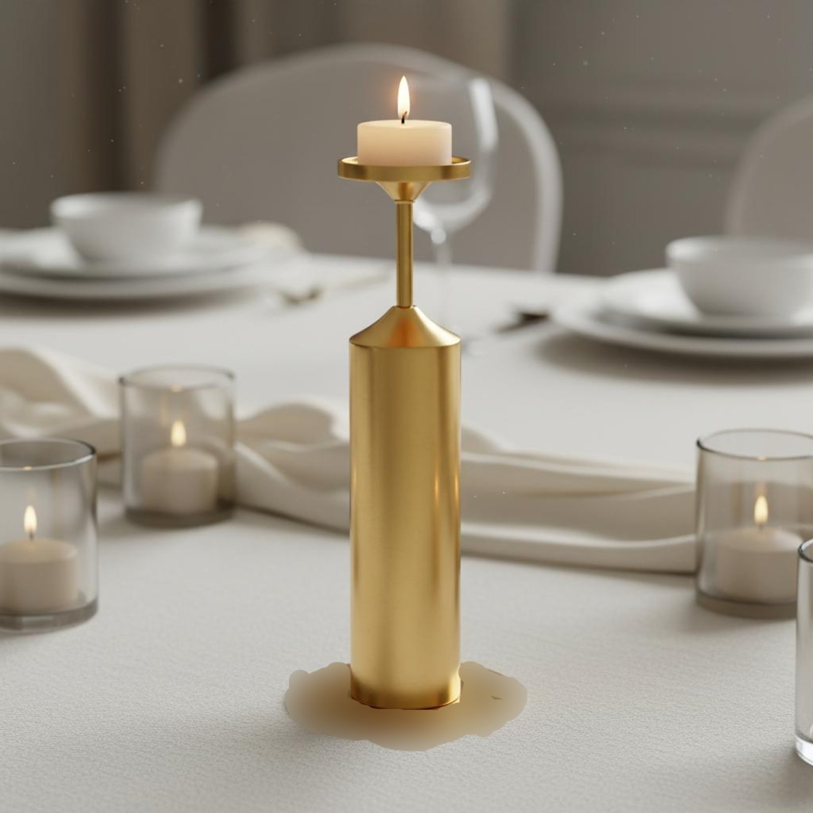 6 Pieces Metal Taper Candle Ho - Candle Holder Set ulasan dan harga