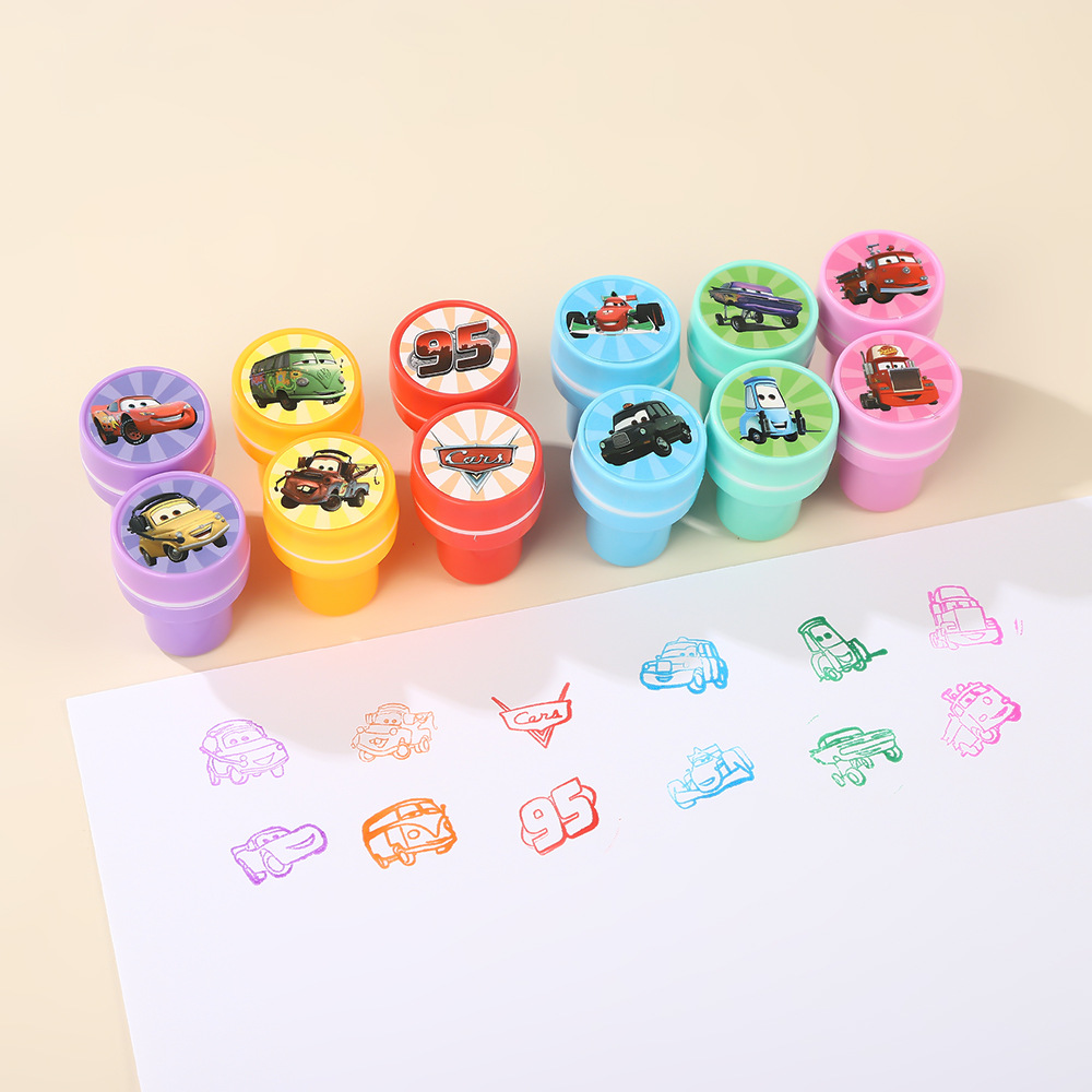 12/24/36pcs Car Stamps Party F - Lighting Mcqueen Decor ulasan dan harga