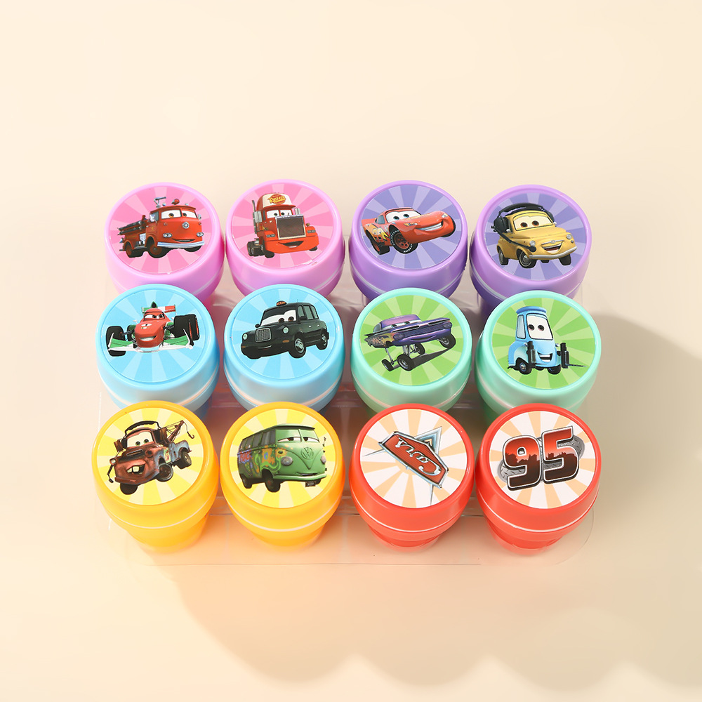 12/24/36pcs Car Stamps Party F - Lighting Mcqueen Decor ulasan dan harga