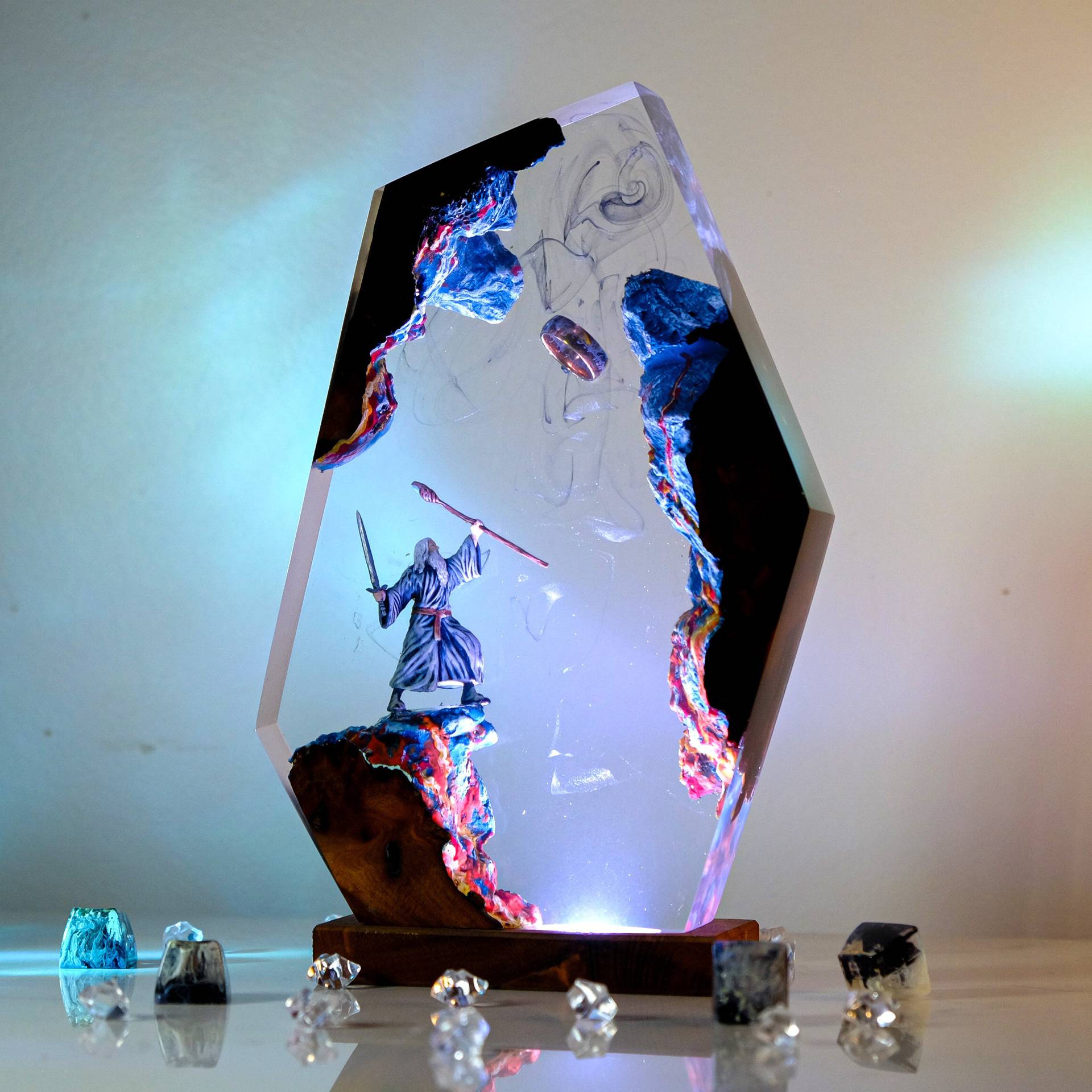 Movie Scence Figure Table Resi - Lighting Christmas Decor ulasan dan harga