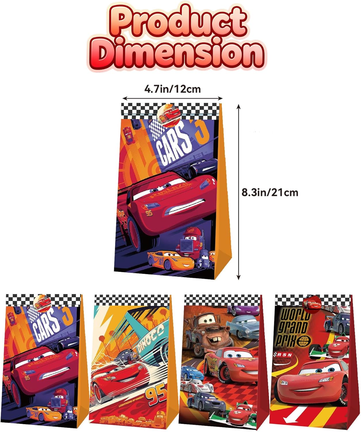 Cute Cars Party Favor Gift Bag - Lighting Mcqueen Decor ulasan dan harga