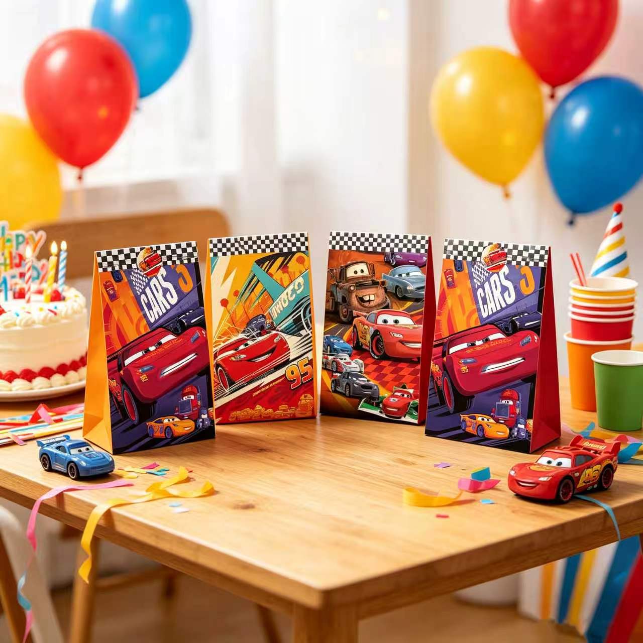 Cute Cars Party Favor Gift Bag - Lighting Mcqueen Decor ulasan dan harga