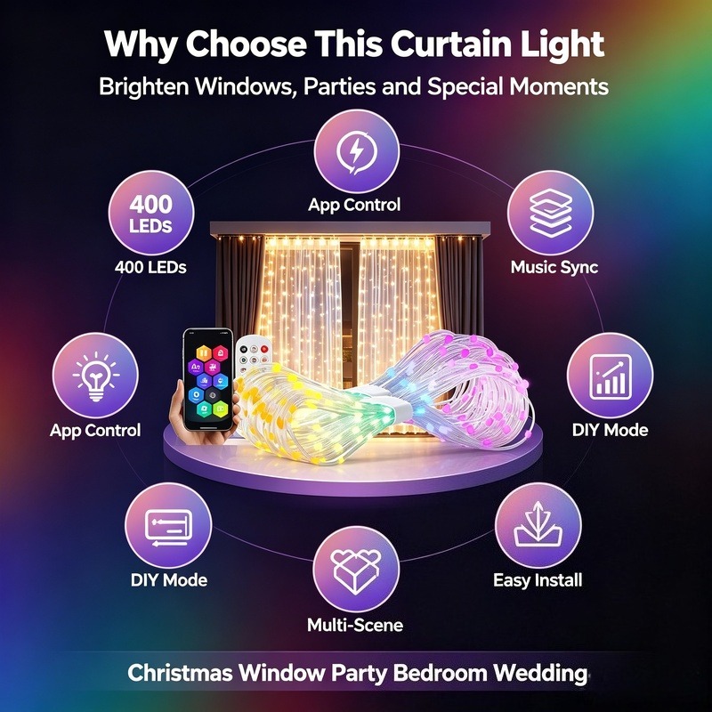 USB Powered App Controlled LED - Lighting Christmas Decor ulasan dan harga