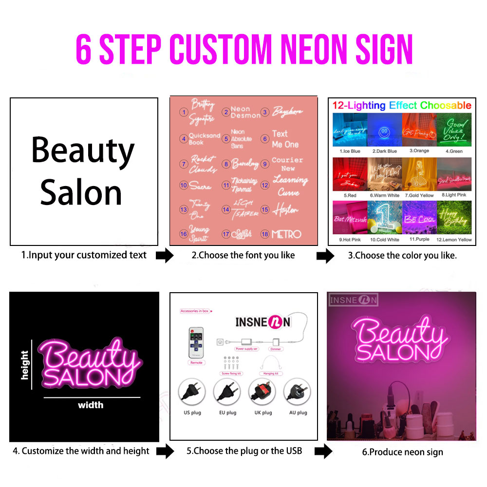 Custom Led Neon Signs LED Ligh - Lighting Decoration Wedding ulasan dan harga
