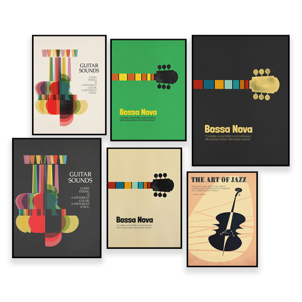 Bossa Nova Poster, Jazz Print, - Nova Decor & Lighting Juletrelys ulasan dan harga