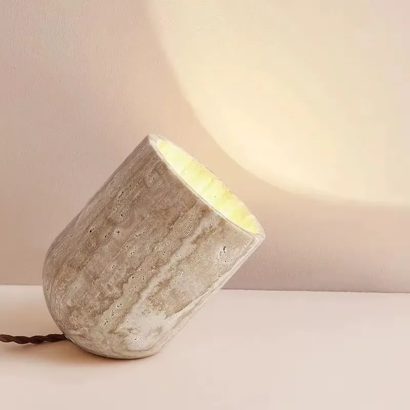 Modern Bedroom Travertine Floo - Decor Lighting Table Lamps ulasan dan harga