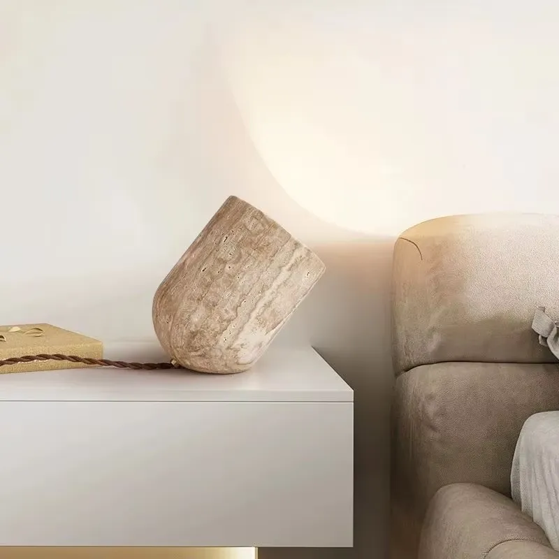 Modern Bedroom Travertine Floo - Decor Lighting Table Lamps ulasan dan harga