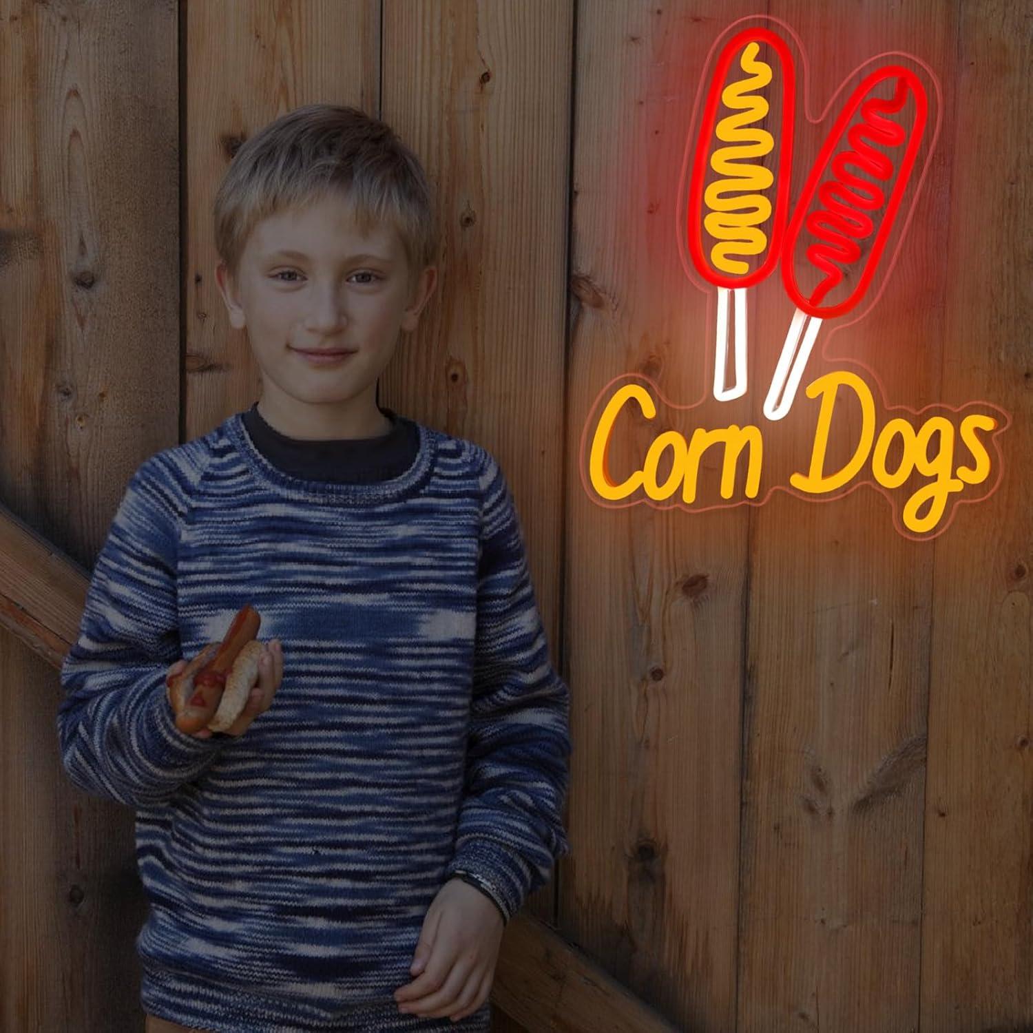 Corn Dog Neon Sign Snack USB D - Lighting Decoration Wedding ulasan dan harga