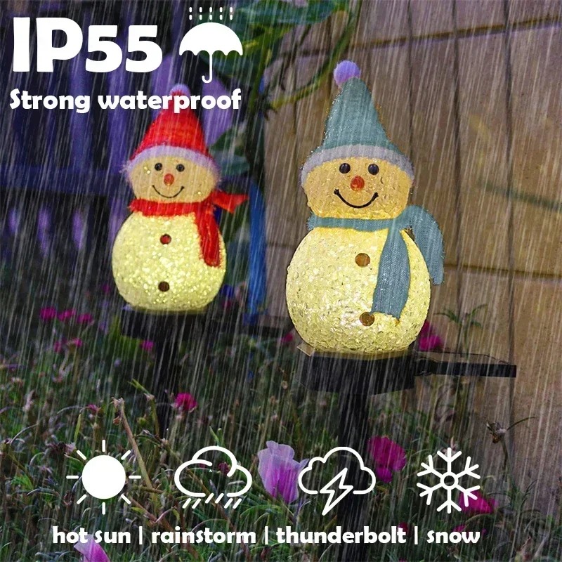 Christmas Snowman Solar Garden - Lighting Christmas Decor ulasan dan harga